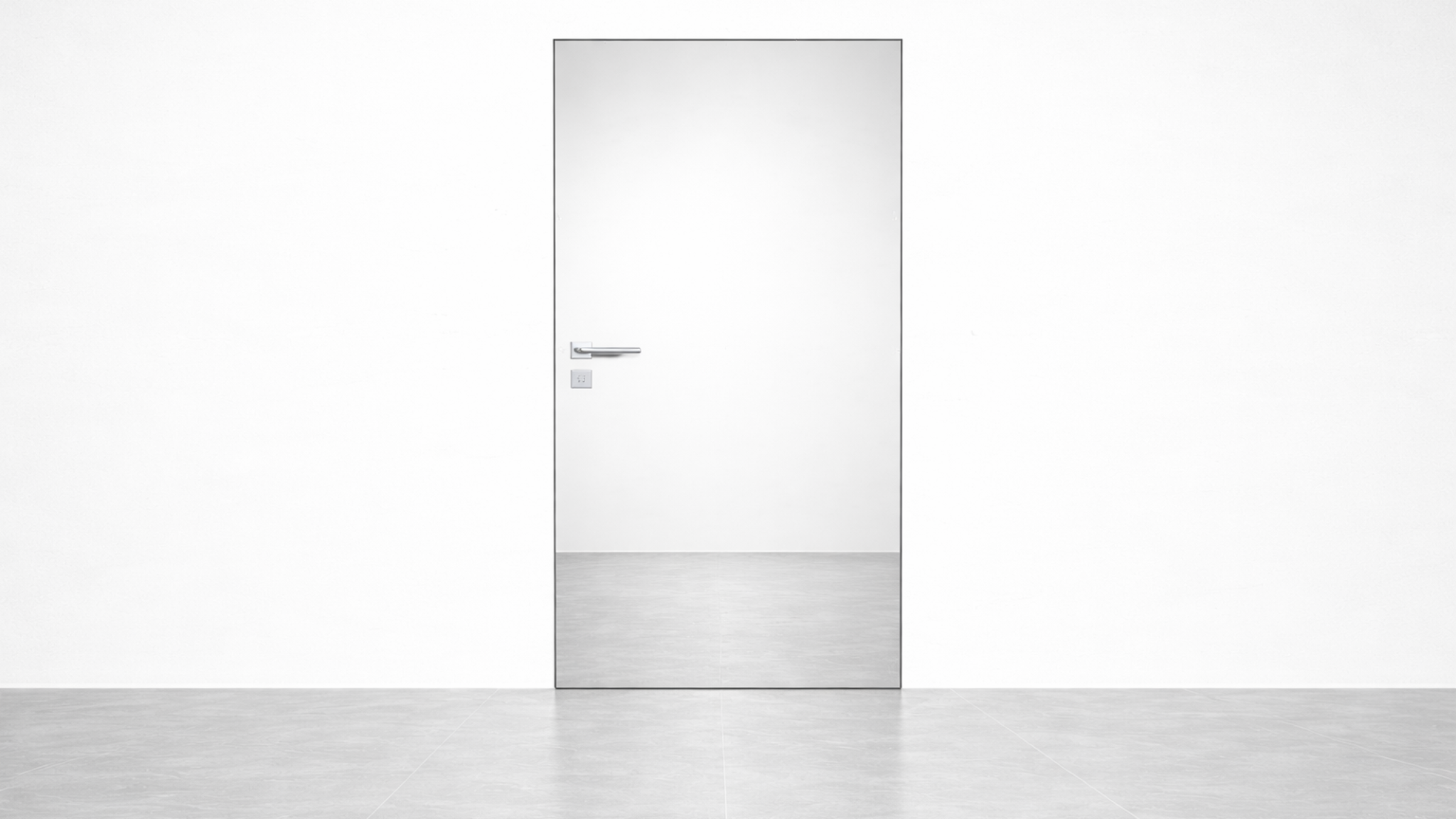 Зеркальные скрытые двери